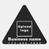 ビジネス用電話番号(黒い三角形のステッカー) 三角形シール (正面)