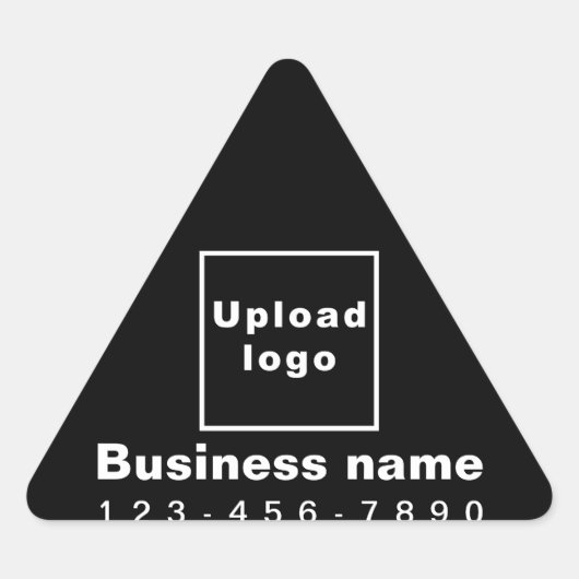 ビジネス用電話番号(黒い三角形のステッカー) 三角形シール (正面)