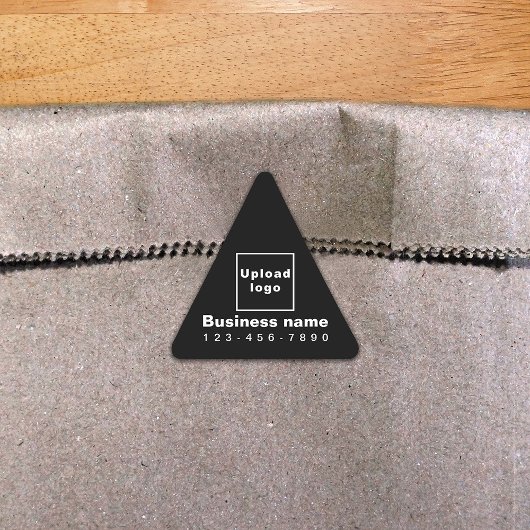 ビジネス用電話番号(黒い三角形のステッカー) 三角形シール