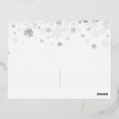 ビジネス用 メリークリスマス カーディナル 箔シーズンポストカード (裏面)