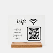 ビジネス用Wi-Fiパスワードのご案内 アクリルサイン (正面)