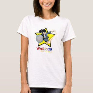 ビジネス界の女性戦士スーパースターTシャツ Tシャツ