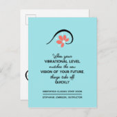 ビジネス発表のやる気を起こさせる日付の保存 案内ポストカード (正面/裏面)