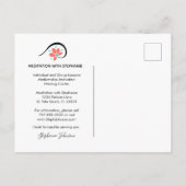 ビジネス発表のやる気を起こさせる日付の保存 案内ポストカード (裏面)