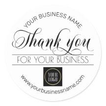 ビジネス白黒ありがとう |ロゴの追加