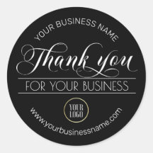 ビジネス白黒ありがとう |ロゴの追加