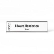 ビジネス白黒およびグレー理容師ポール理容師