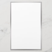 ビジネス白黒とシルバーロゴはこちら 便箋 (裏面)