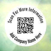 ビジネス白黒スキャンQRコード会社名 ウィンドウサイン (シート3)