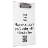 ビジネス白黒ロゴQRコードをスキャンして完了 クリップボード (右)