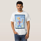 ビジネス相棒はボスに、遅れずについていきます Tシャツ (正面フル)