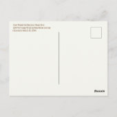 ビジネス秋のバックタイム変更リマインダーポストカード ポストカード (裏面)