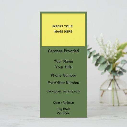 ビジネス空白のカード (スタンド正面)