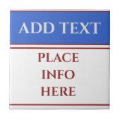 ビジネス空白の署名、文字ポスターの追加または編集 タイル (正面)