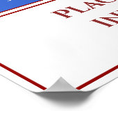 ビジネス空白の署名、追加または編集文字 ポスター (角)