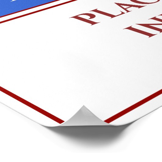 ビジネス空白の署名、追加または編集文字 ポスター (角)