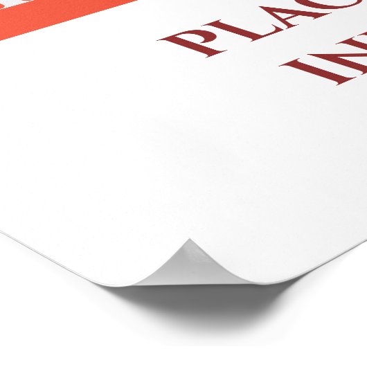 ビジネス空白の販売の署名、文字ポスターの追加または編集 ポスター (角)