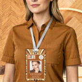 ビジネス素朴ロゴネイルサロンフォトコラージュ バッジ