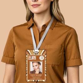 ビジネス素朴ロゴネイルサロンフォトコラージュ バッジ