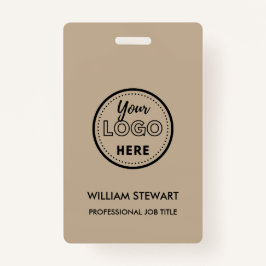 ビジネス素朴ロゴ会社の従業員スタッフ バッジ