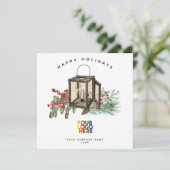 ビジネス素朴ロ企業のゴのクリスマスカード (スタンド正面)