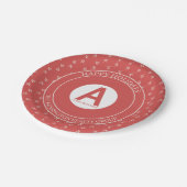 ビジネス素朴企業のホリデーウィンターレッド ペーパープレート (アングル)