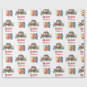 ビジネス素朴企業のロゴクリスマス ラッピングペーパー (フラット)