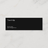 ビジネス細いカードの上のそれを回して下さい スキニー名刺 (裏面)