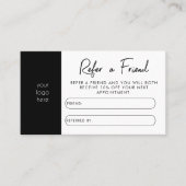 ビジネス紹介友人の紹介ロイヤリティ 名刺 (正面)