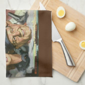 ビジネス職業，ヴィンテージ愛国心 キッチンタオル (四つ折り)