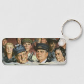 ビジネス職業，ヴィンテージ愛国心 キーホルダー (正面)