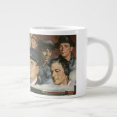 ビジネス職業，ヴィンテージ愛国心 ジャンボコーヒーマグカップ (右)