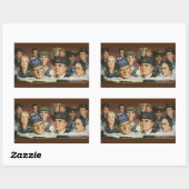 ビジネス職業,ヴィンテージ愛国心 長方形シール (シート)