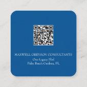 ビジネス航海のカードネイビーブルーいかり エンクロージャーカード (裏面)