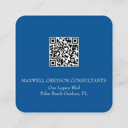 ビジネス航海のカードネイビーブルーいかり エンクロージャーカード (裏面)