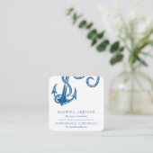 ビジネス航海のカードネイビーブルーいかり エンクロージャーカード (スタンド正面)