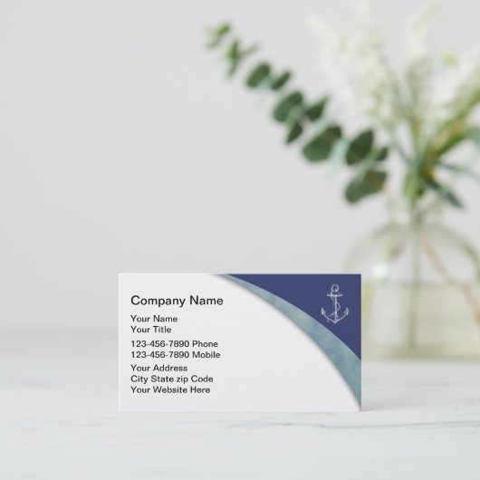 ビジネス航海のカード 名刺 (スタンド正面)