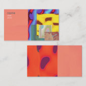 ビジネス芸術的カード 名刺 (正面/裏面)