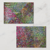 ビジネス芸術的カード 名刺 (正面/裏面)