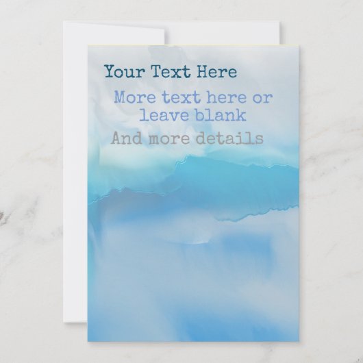 ビジネス芸術的カード 招待状 (正面)