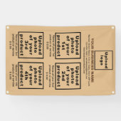 ビジネス製品のライトブラウンポートレートバナー 横断幕 (横)