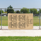 ビジネス製品のライトブラウンポートレートバナー 横断幕 (インサイチュ)