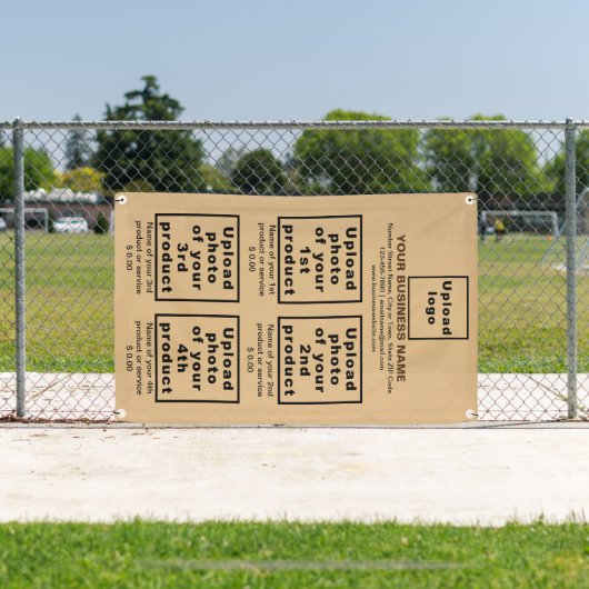 ビジネス製品のライトブラウンポートレートバナー 横断幕 (インサイチュ)