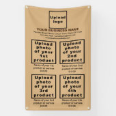 ビジネス製品のライトブラウンポートレートバナー 横断幕 (縦)