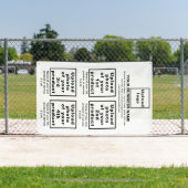 ビジネス製品またはサービスのホワイトバナー 横断幕 (インサイチュ)