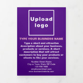 ビジネス製品パープルトリフォールドカード 三つ折りカード (カバー)