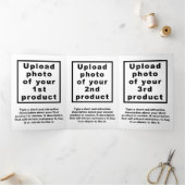 ビジネス製品ホワイト三折カード 三つ折りカード (内部)