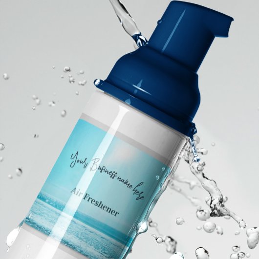 ビジネス製品ラベルサマーブルービーチシーン ラウンドシール