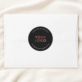 ビジネス製品ロゴマーケティングブラック ラウンドシール