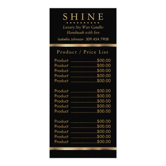 ビジネス製品/価格表 ラックカード (正面)